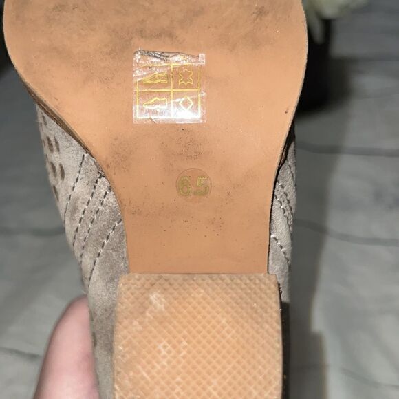 Jeffrey Campbell Taggart Suede Cutout Taupe Cut Out Pointed Western Booties 6.5 - Picture 9 of 9